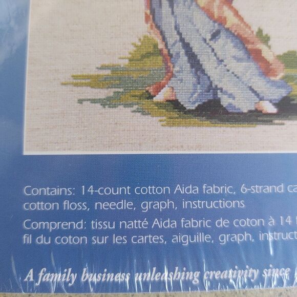 Janlynn Designs for the Needle Japanese Lady Counted Cross Stitch Kit 10x16 14Ct - Picture 5 of 6
